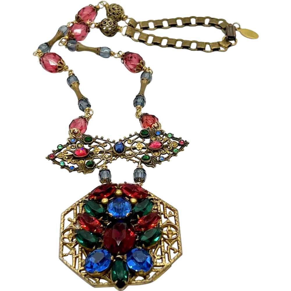 CZECH Assemblage Necklace - image 1