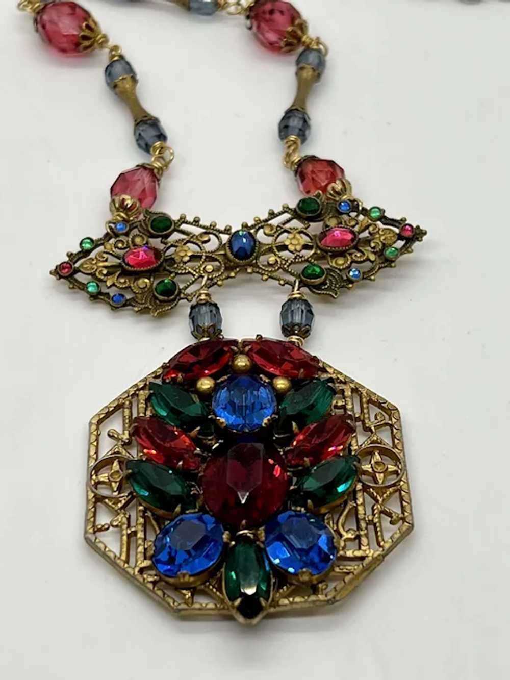 CZECH Assemblage Necklace - image 2