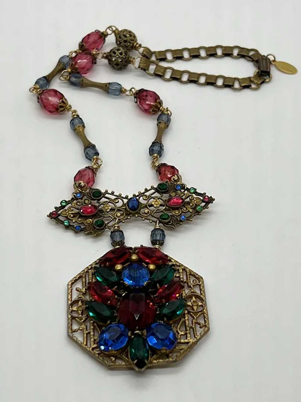 CZECH Assemblage Necklace - image 3