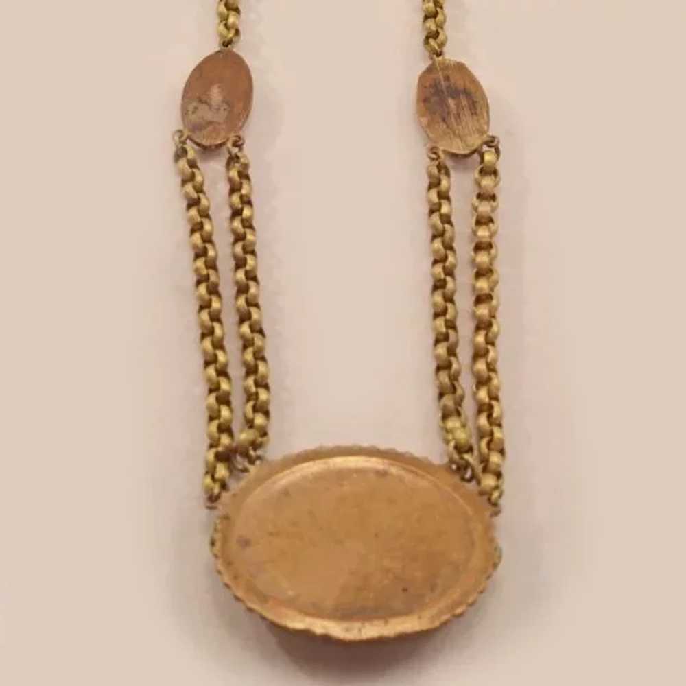 Stylish, Sexy Victorian Brass Necklace - image 7