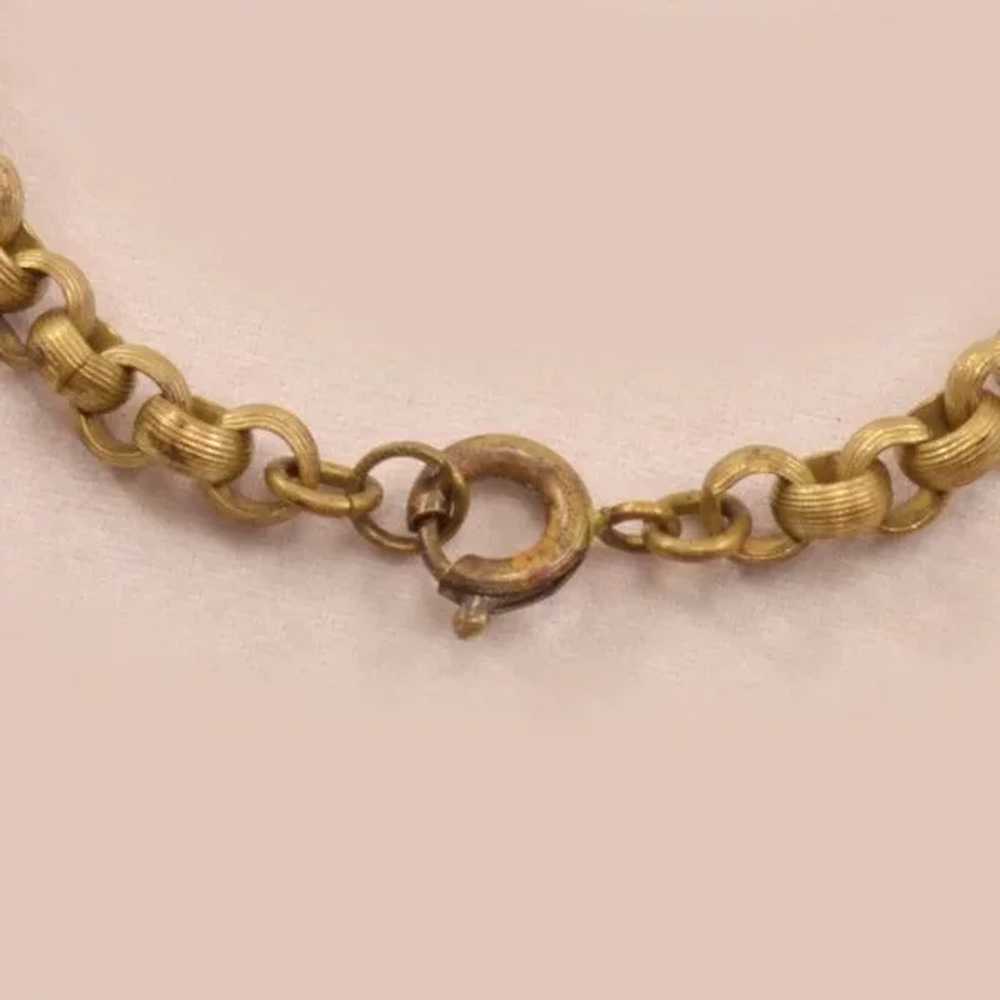 Stylish, Sexy Victorian Brass Necklace - image 8