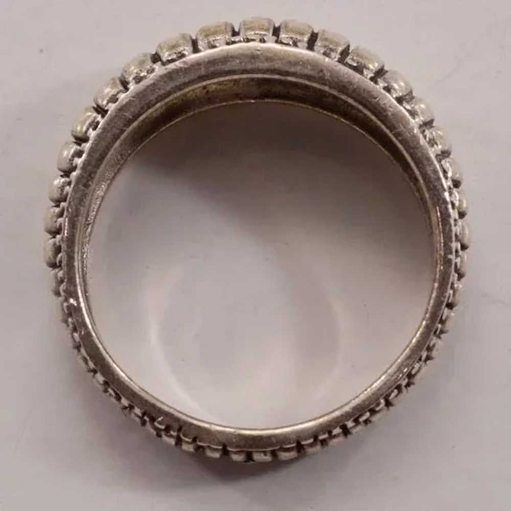 Boho-Chic Vintage Sterling Silver Ring - image 2