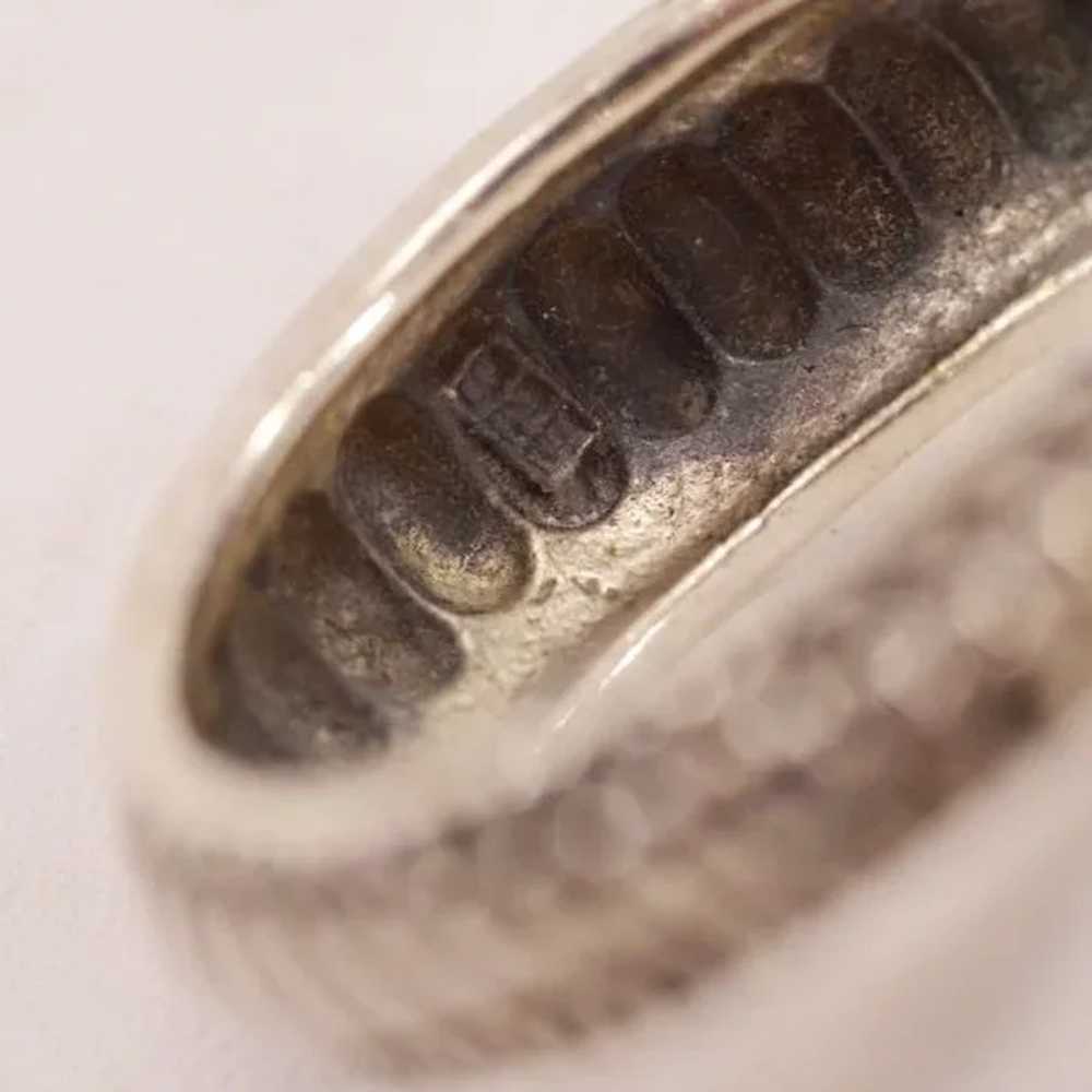 Boho-Chic Vintage Sterling Silver Ring - image 5