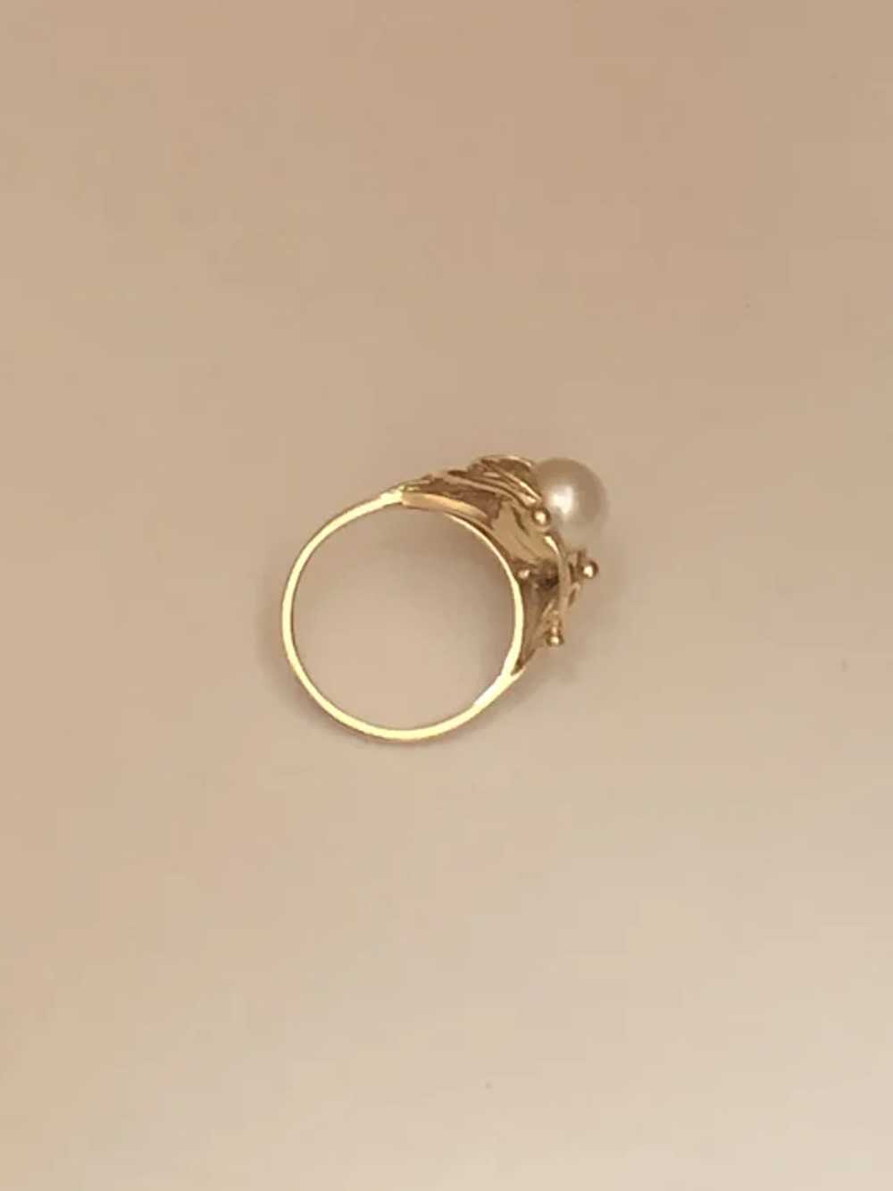 Double Pearl Ring - image 6