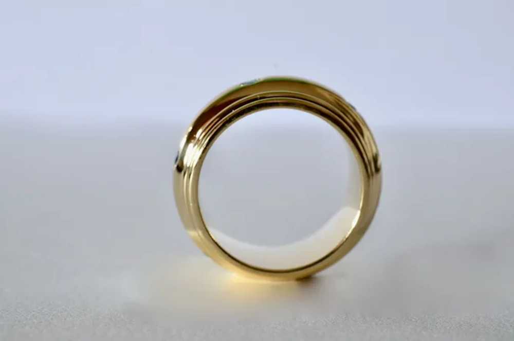 A vintage, 1980s, gold/gemstone  spinner ring. - image 2