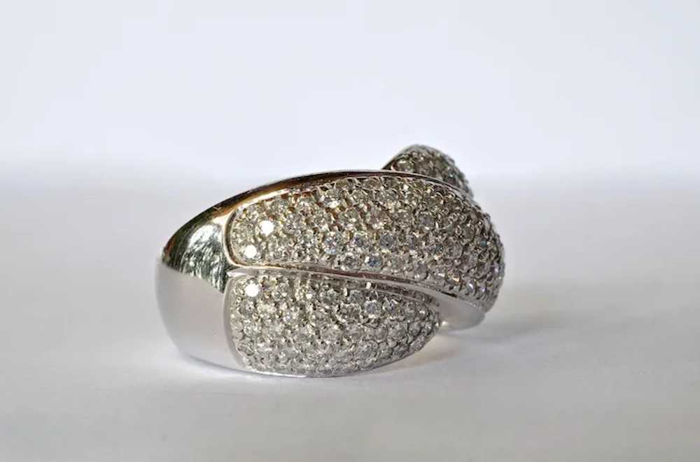 An 18ct. White Gold & Diamond Cocktail Ring, 1975… - image 3