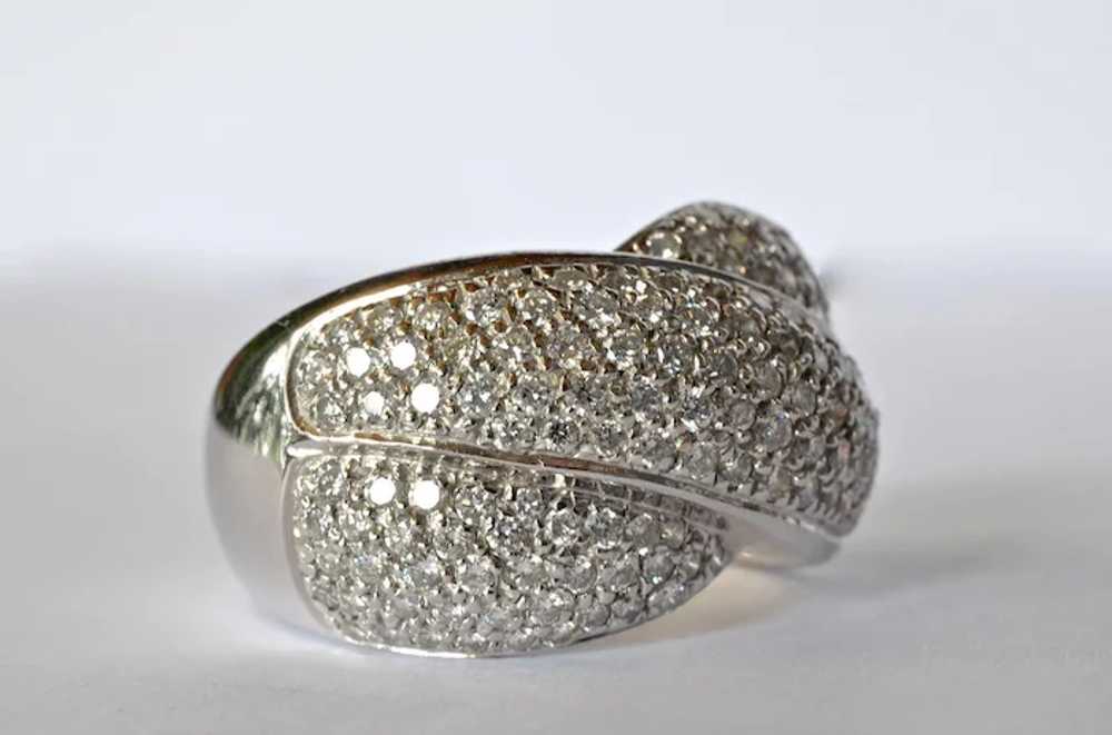 An 18ct. White Gold & Diamond Cocktail Ring, 1975… - image 4