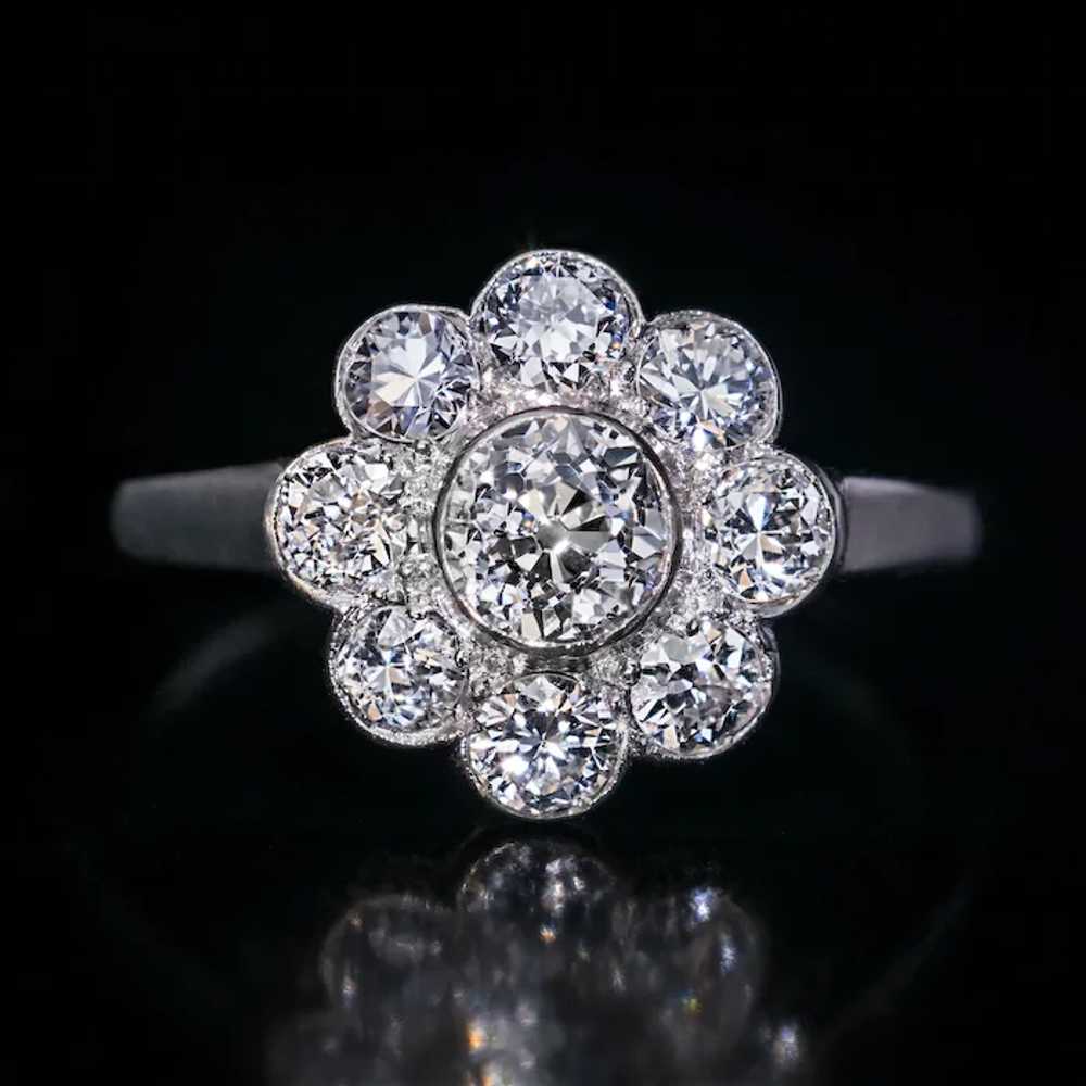 Vintage Diamond White Gold Engagement Ring - image 6