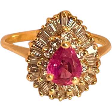 Natural Pink Sapphire Two Stone Ring — Pratima Design Fine Art Jewelry  Maui, Hawaii