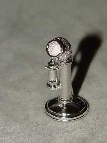 Sterling Silver Candlestick Telephone Charm - Move