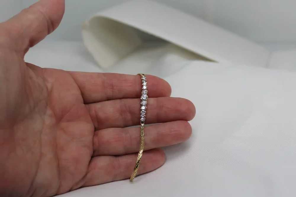 Beautiful Diamond Bracelet, Approx 80pts, 14Kt YG - image 4