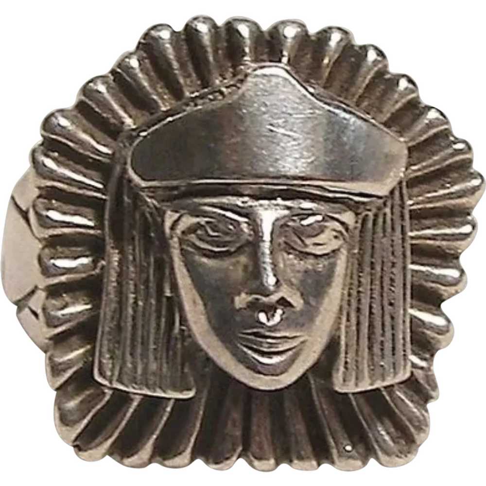 Sterling Egyptian Ring - image 1