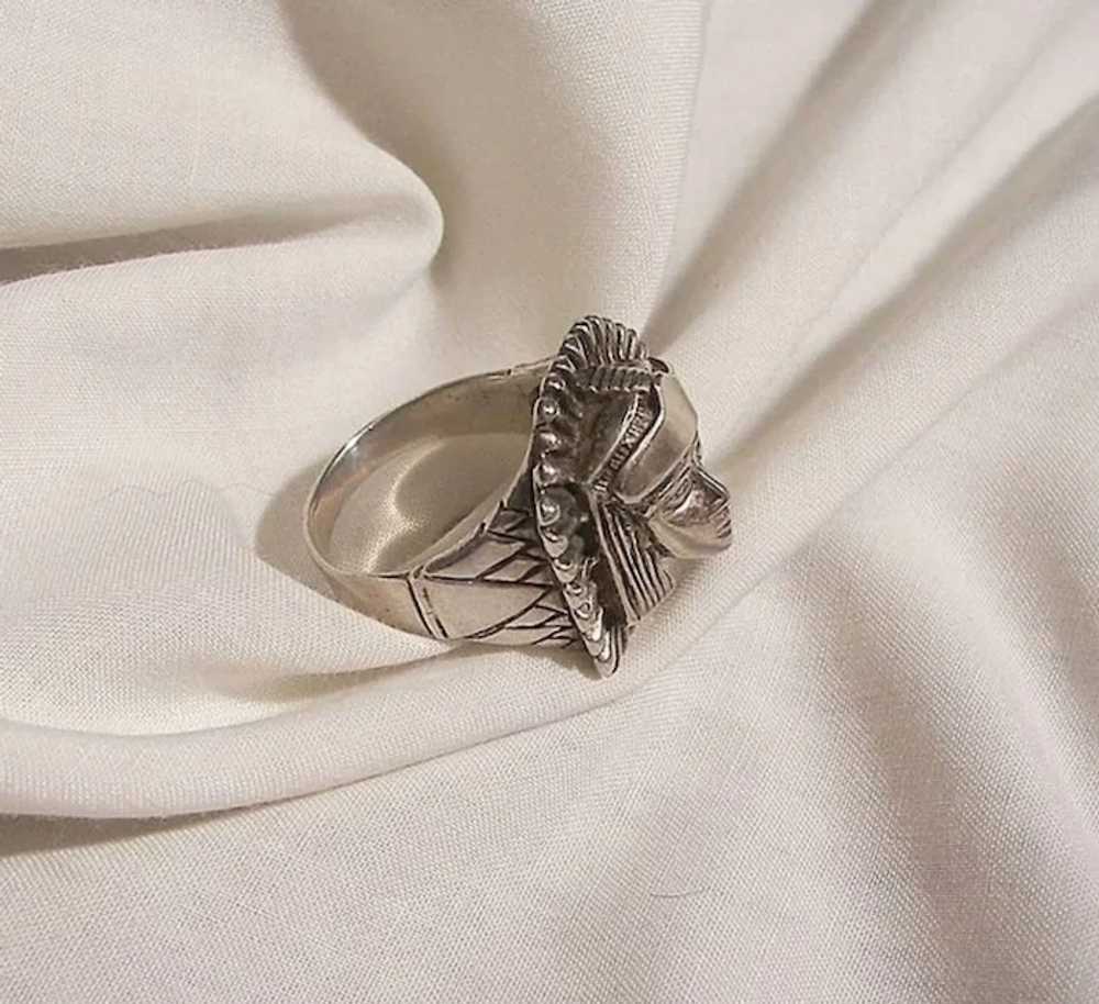 Sterling Egyptian Ring - image 3