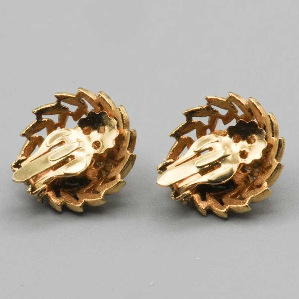 Lisner Domed Rhinestone Brooch and Clip Earrings … - image 6
