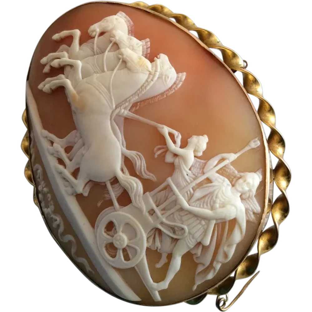 Magnificent Victorian Museum Quality Cameo Brooch… - image 1