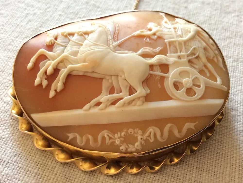 Magnificent Victorian Museum Quality Cameo Brooch… - image 7