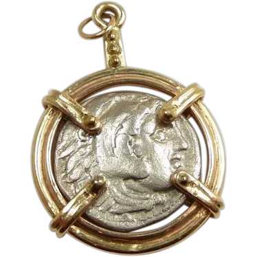 Classic Handmade Alexander the Great Coin Pendant… - image 1