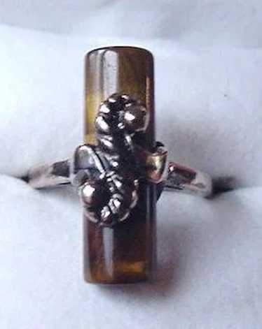 Vintage Uncas Tiger's Eye Ring