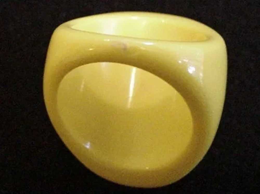 Yellow Lucite Ring - image 3