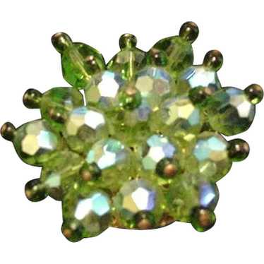 Green Crystals Pin