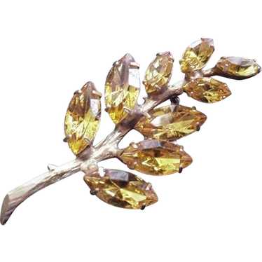 Rhinestone Tree Branch Pin