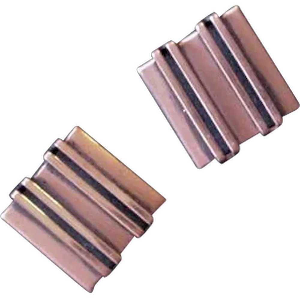 Mid-Century Renior Copper Square Earrings - image 1