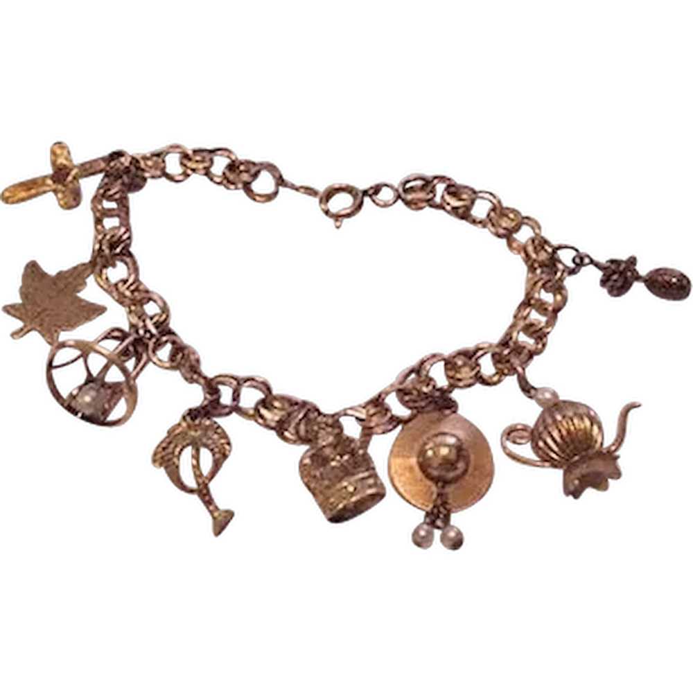 Mid-Century Monet Charm Bracelet - image 1
