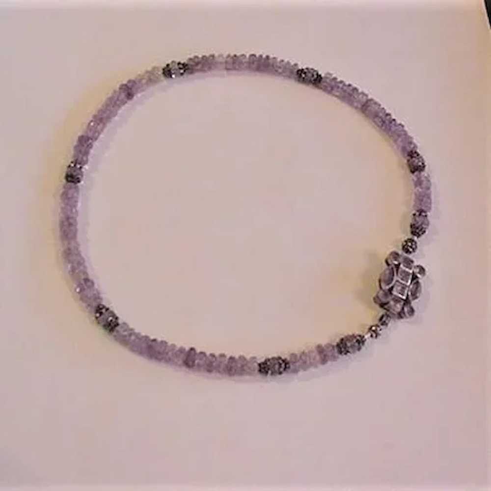 Amethyst and Sterling Silver Necklace - image 2