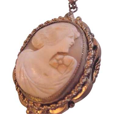 Victorian Revival Cameo Necklace - image 1