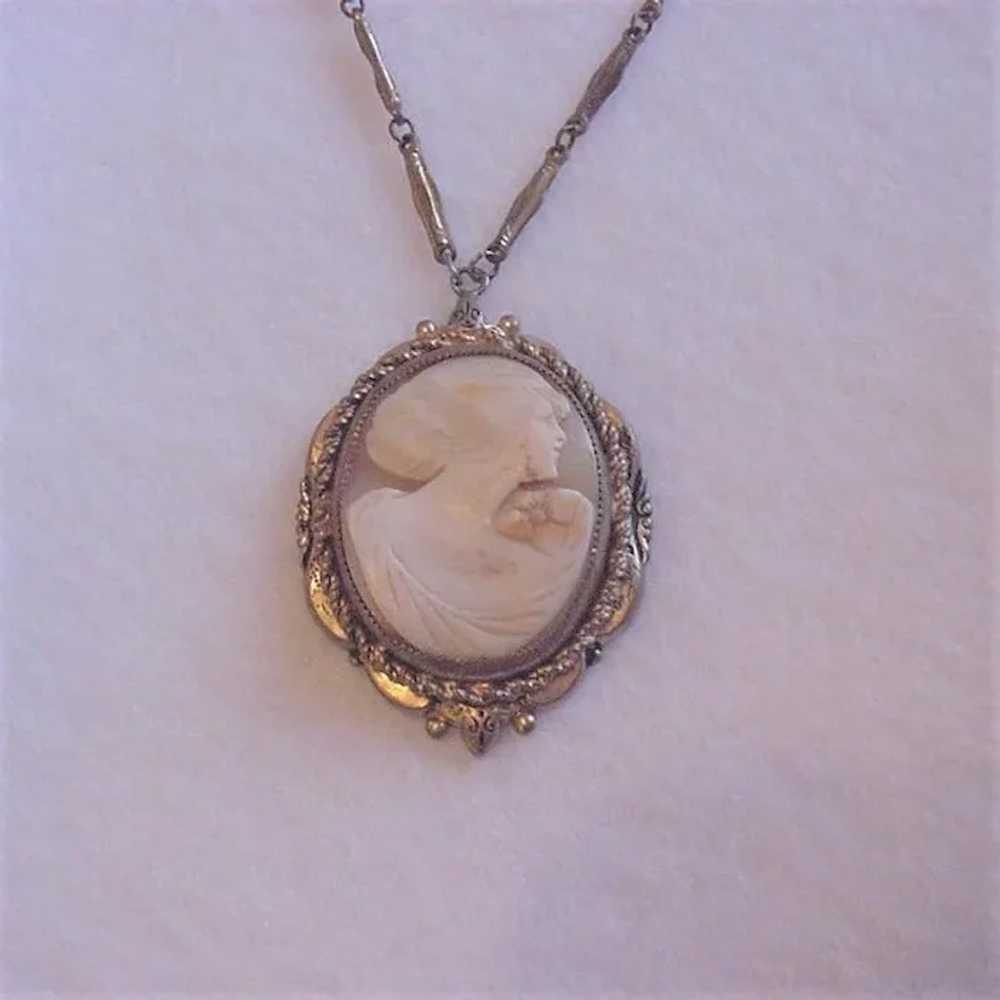 Victorian Revival Cameo Necklace - image 2