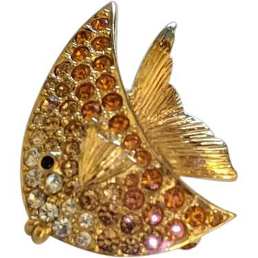 Carolee Rhinestone Angelfish Pin