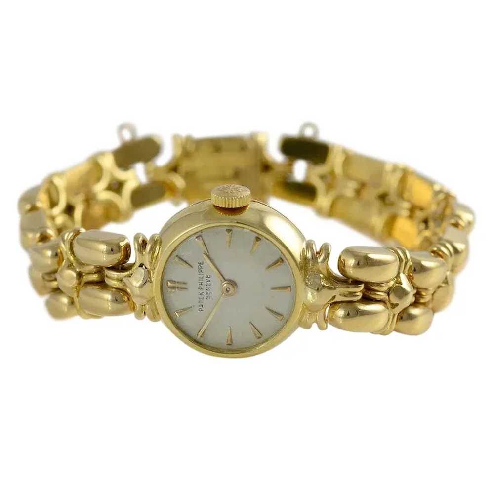 Swiss Ladies 18K Yellow Gold Wrist Watch by Patek… - image 2