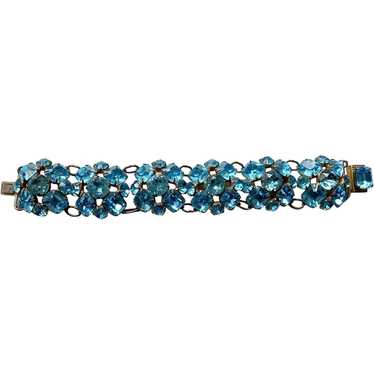 Gorgeous Sparkling Blue Crystal Bracelet - image 1