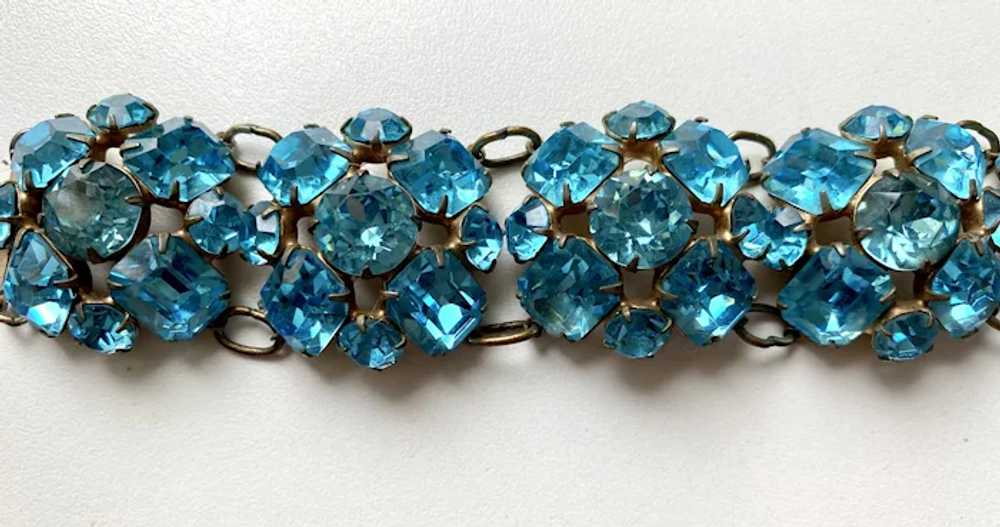 Gorgeous Sparkling Blue Crystal Bracelet - image 2