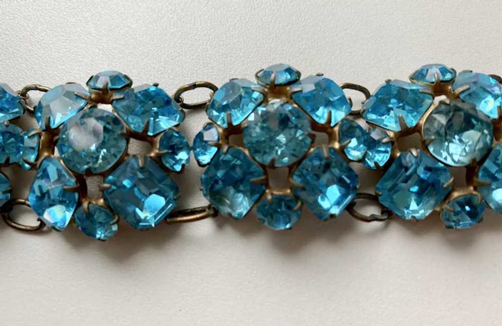 Gorgeous Sparkling Blue Crystal Bracelet - image 4