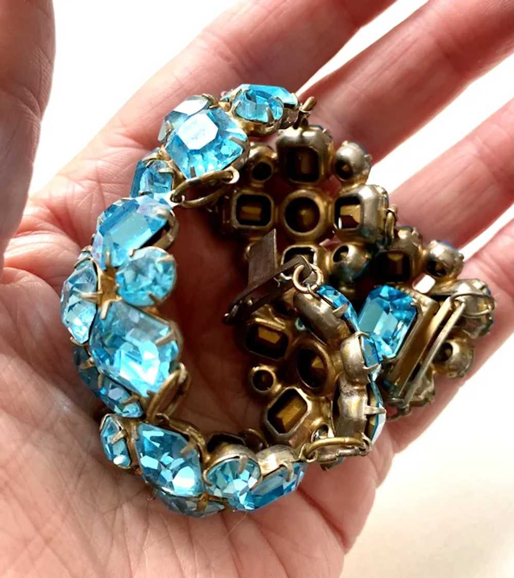 Gorgeous Sparkling Blue Crystal Bracelet - image 6