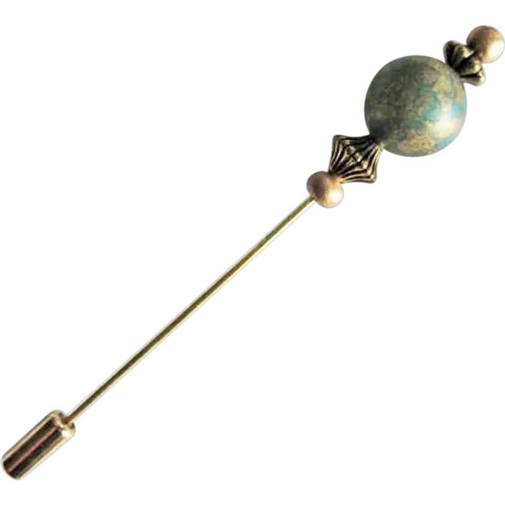 STUNNING Venetian Art Glass Stick Pin,  RARE 1930… - image 1