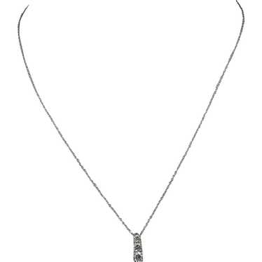 3 Stone Diamond Pendant - image 1