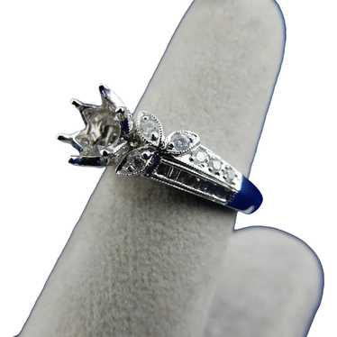 18 Karat Engagement Ring Mounting