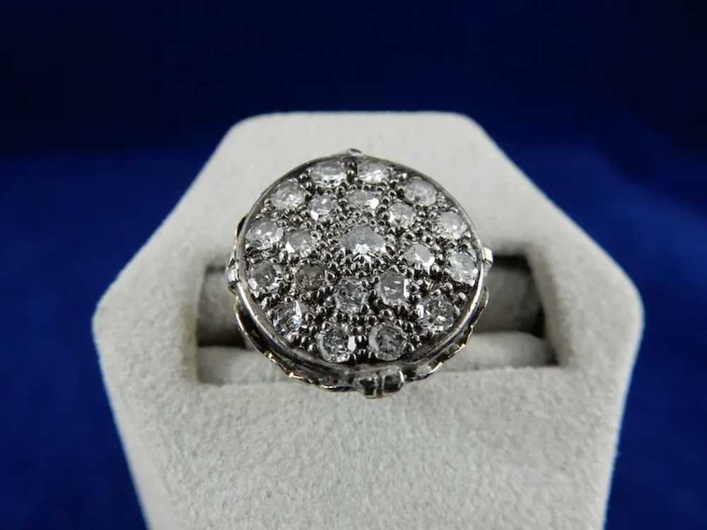 18 Karat Vintage Cluster Ring - image 3