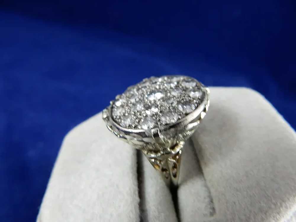 18 Karat Vintage Cluster Ring - image 4