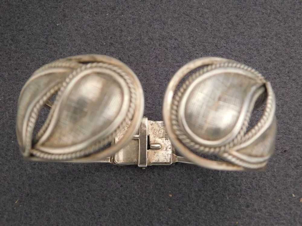 Sterling Silver Clamper Bracelet by Danecraft - image 2