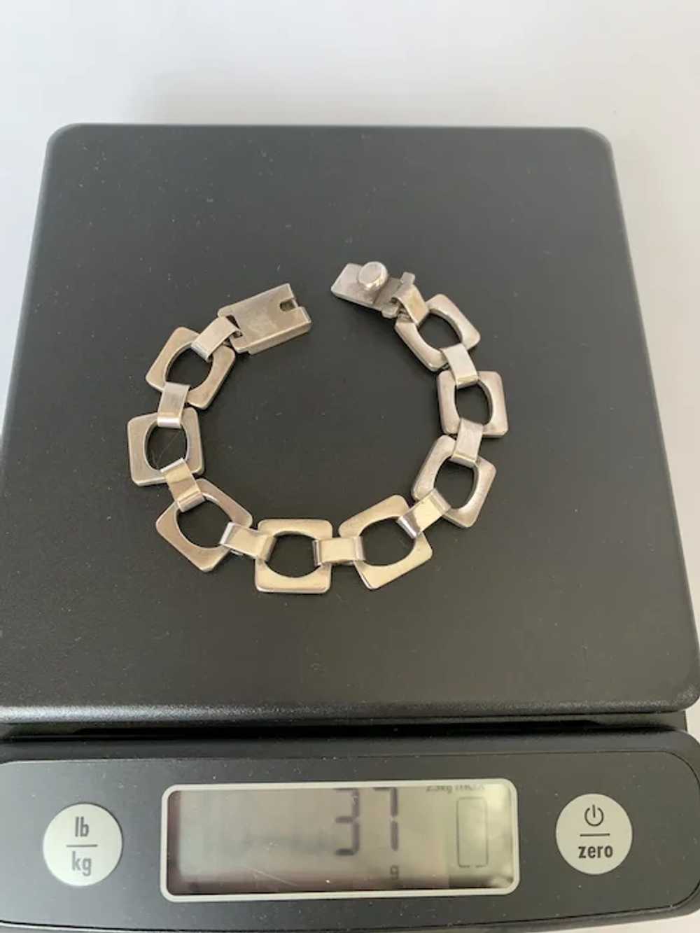 Sterling Mod Design Link Bracelet - image 6