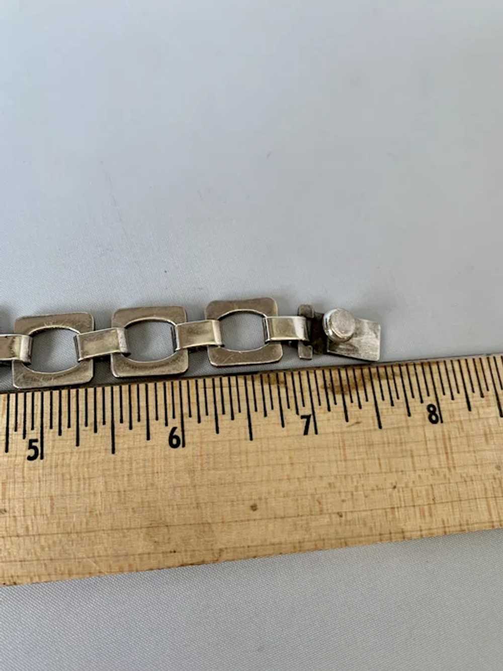 Sterling Mod Design Link Bracelet - image 7