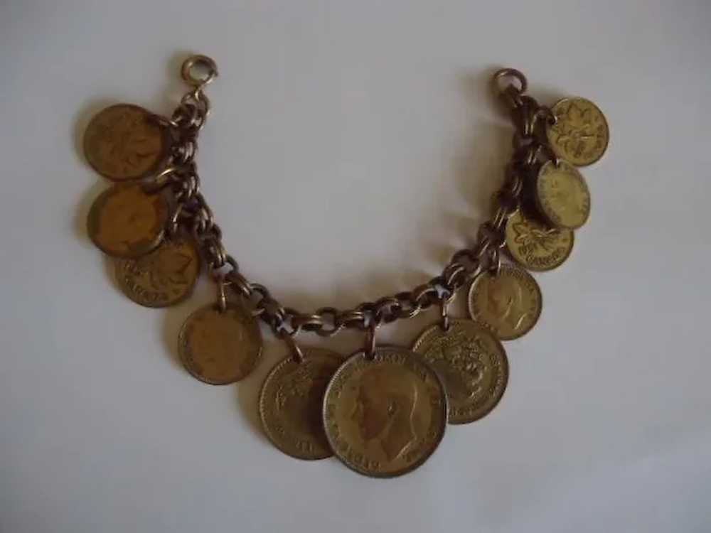 Wonderful Vintage Coin Bracelet - image 2
