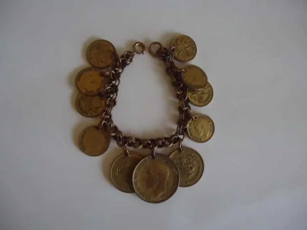 Wonderful Vintage Coin Bracelet - image 3