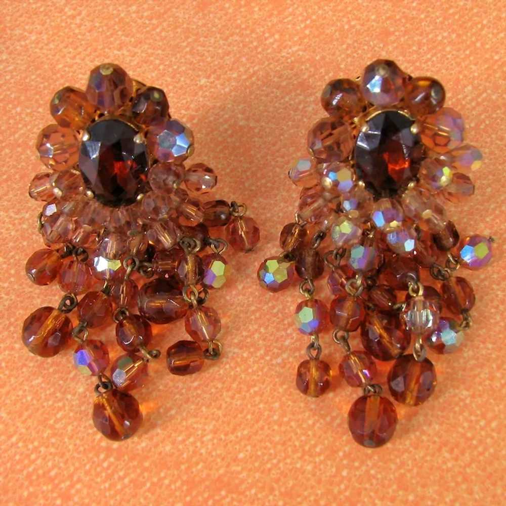 Vintage VOGUE CHANDELIER Earrings~ c.1950's ~Face… - image 3