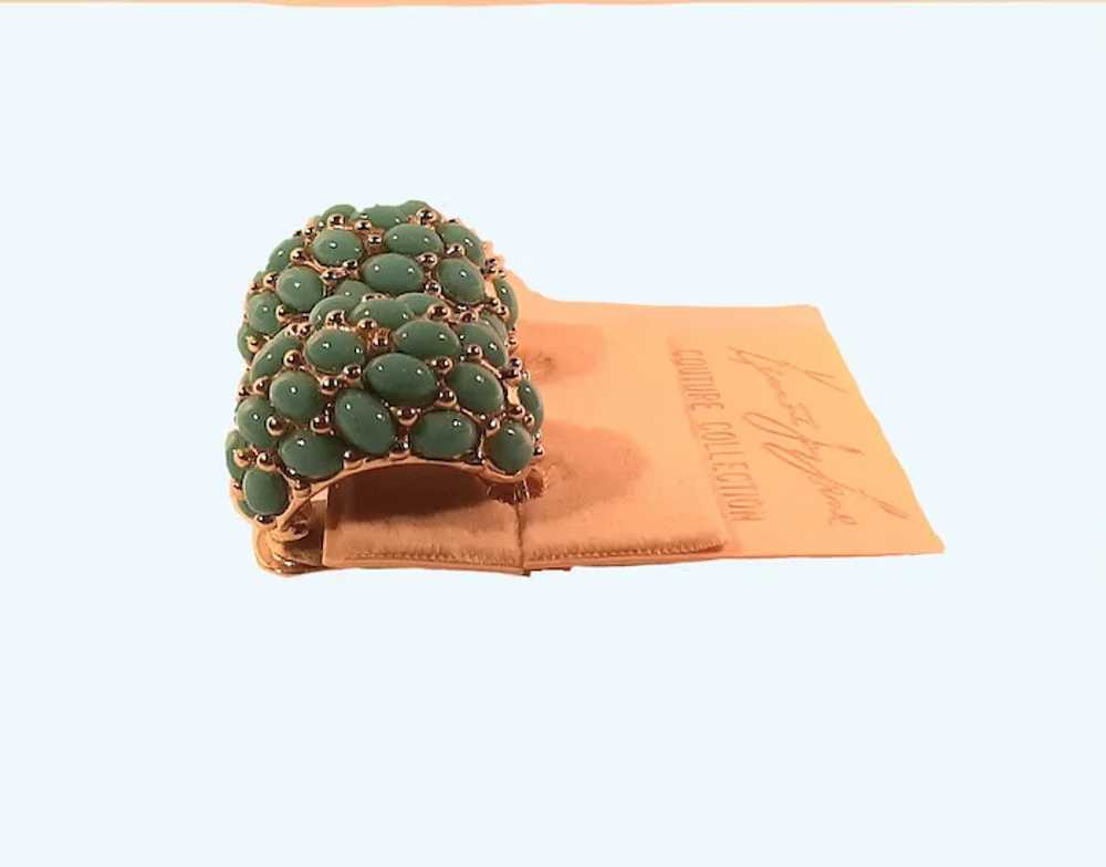 Vintage Kenneth Jay Lane Clip On Earrings and Bro… - image 5