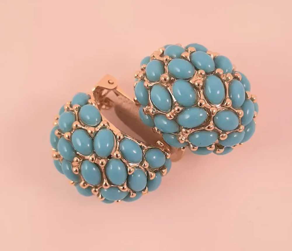 Vintage Kenneth Jay Lane Clip On Earrings and Bro… - image 7