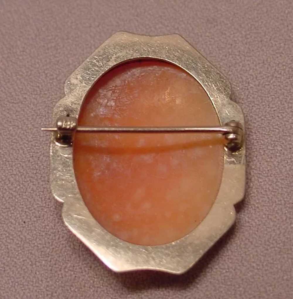 Antique Victorian 14k Cameo Brooch - image 3